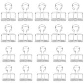 Rozsdamentes acél kötőanyag üreges hosszú farkú huzalkötő irodai tanulmányokhoz (10 közepes + 10 kicsi)