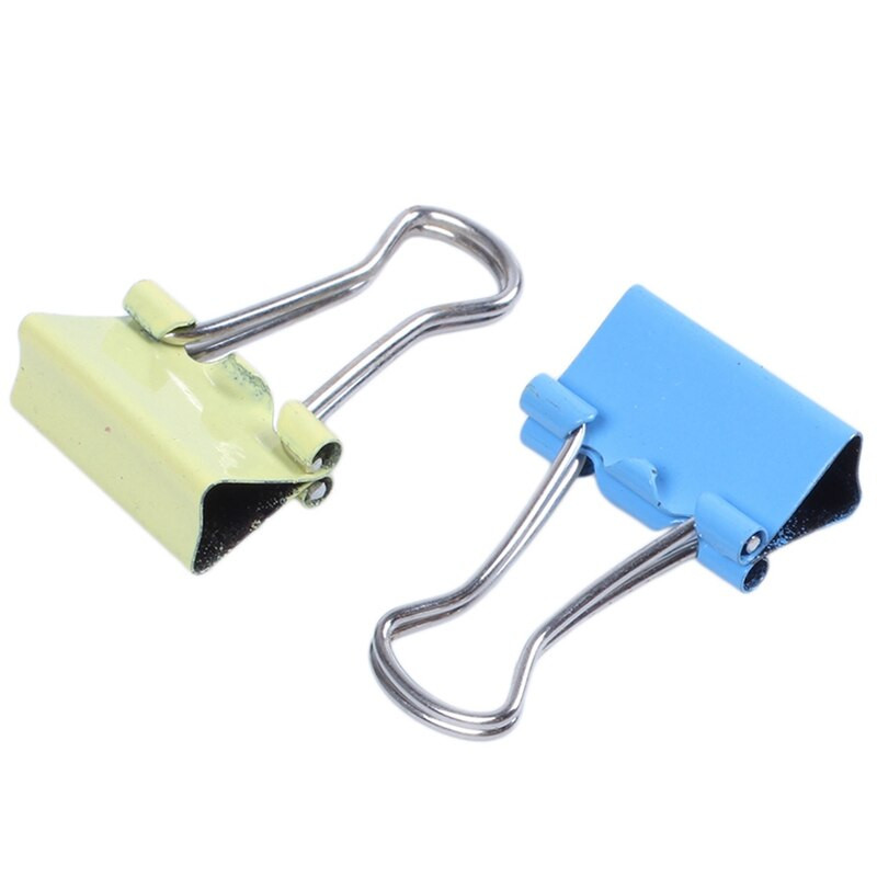 180 vnt metalinių įvairių spalvų failų segtuvų segtukai