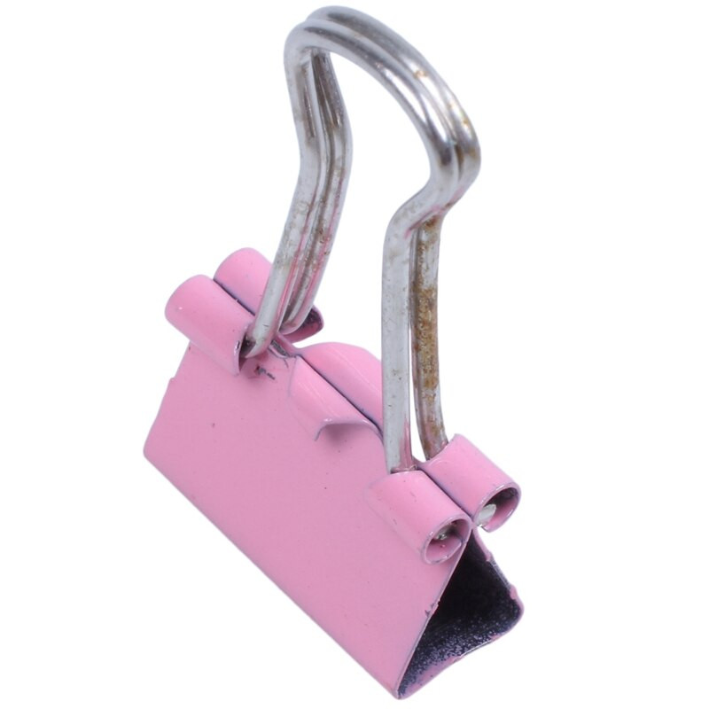 180 vnt metalinių įvairių spalvų failų segtuvų segtukai