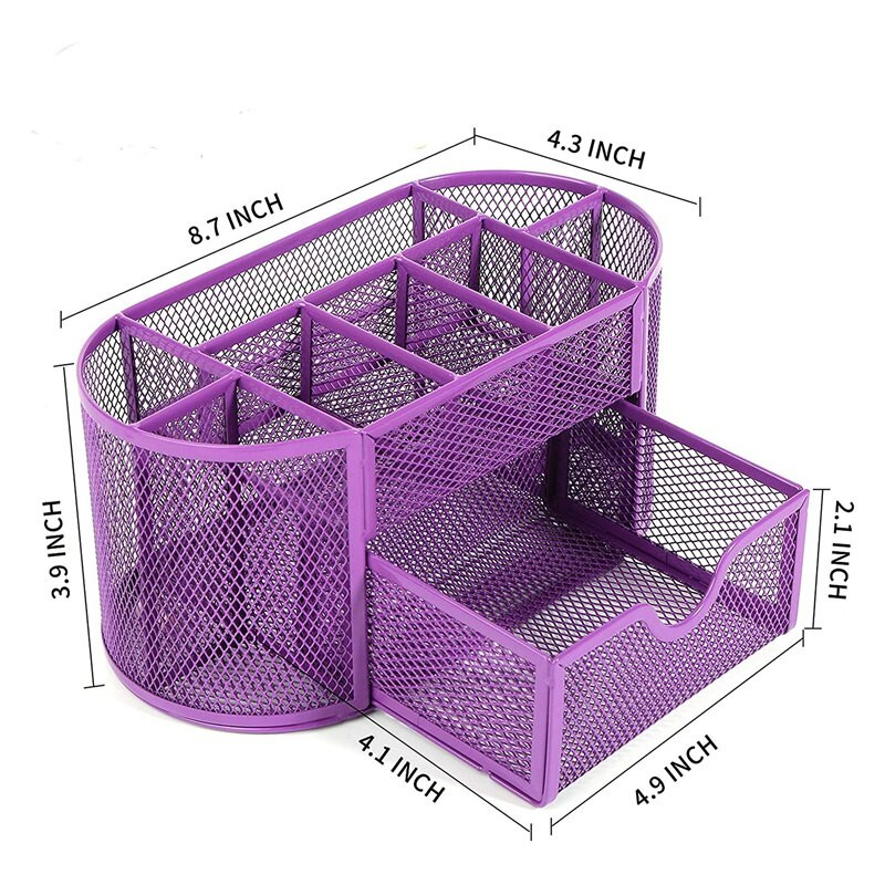 Tinkliniai rašomieji rašikliai su stalčiumi, biuro stalo priedai, metalinis rašiklio laikiklis, pieštukų laikiklis, skirtas staliniam pieštukui