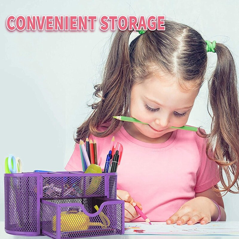 Tinkliniai rašomieji rašikliai su stalčiumi, biuro stalo priedai, metalinis rašiklio laikiklis, pieštukų laikiklis, skirtas staliniam pieštukui