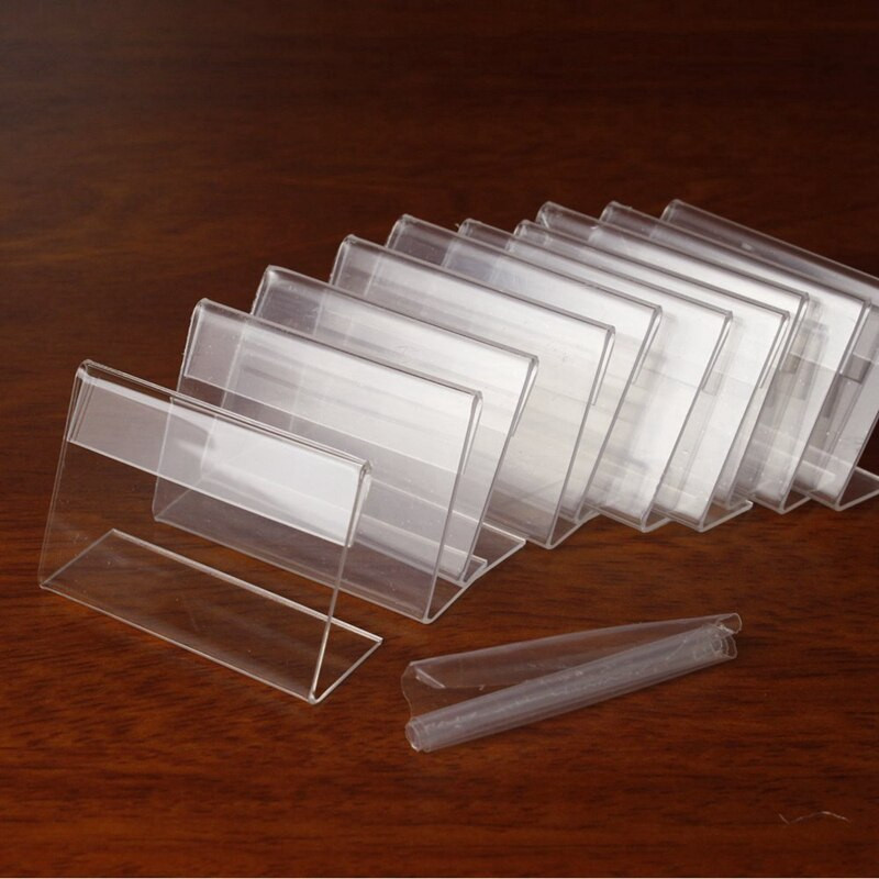 30 db tábla kijelzőtartó ár Névkártya címke Mini tábla címke pult felső állvány tok 6 cm x 4 cm