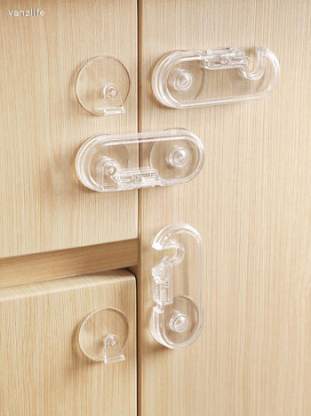 5 τμχ/προστασία συρταριού κλειδαριάς ασφαλείας από σφιγκτήρα χειρός πολλαπλών λειτουργιών κουμπιά κλειδαριάς πόρτας ντουλαπιού ψυγείου για μωρά
