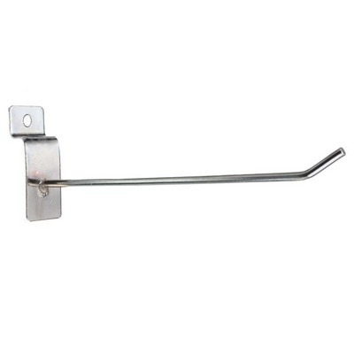 25 x Slatwall Single Hook Pin Shop Display fitting Prong akasztó