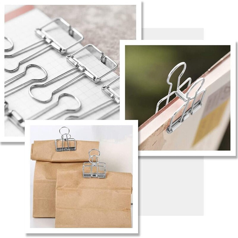 Nerūdijančio plieno rišiklis tuščiaviduris ilgauodegis vielos rišiklis naudojamas biuro studijoms (10 vidutinių + 10 mažų)