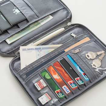 Αδιάβροχη θήκη διαβατηρίου Ταξιδιωτικό πορτοφόλι Μεγάλα πορτοφόλια πιστωτικών καρτών Organizer Travel Accessories Document Bag Cardhold 393