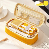 Kišeninis pieštukų dėklas, sulankstomas raštinės reikmenų laikymo krepšys, kosmetikos kelionių studentų mokyklos organizatorius