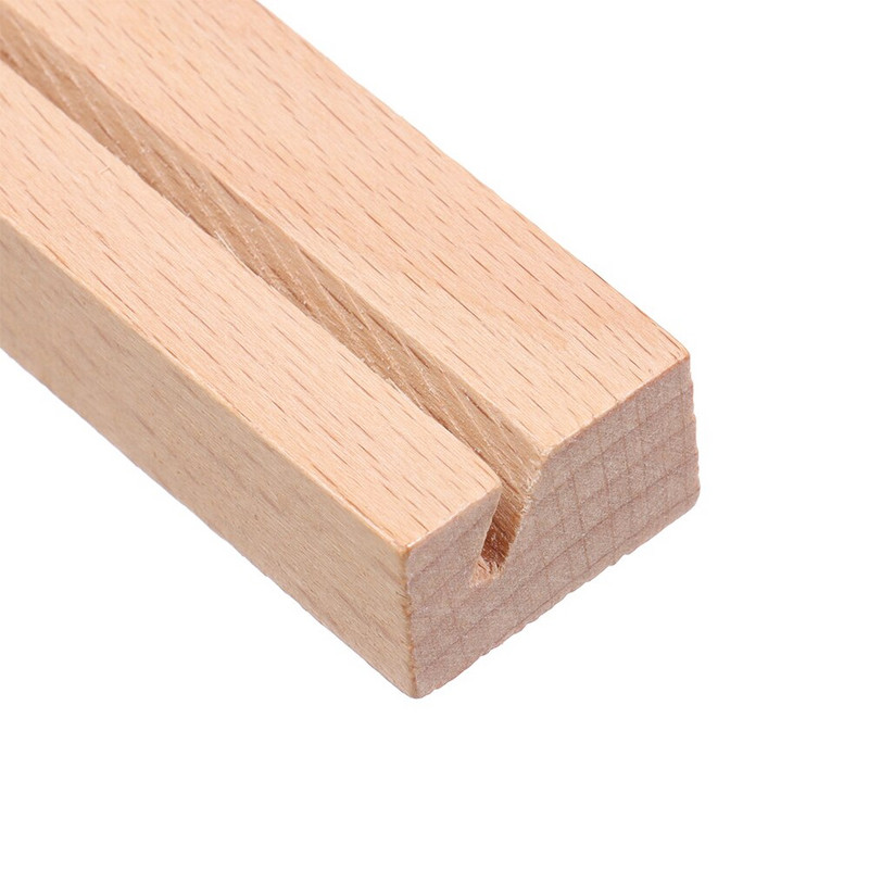 1 vnt medinis nuotraukų stovas vizitinių kortelių laikiklis stačiakampis kortelių laikiklis paveikslėlių laikiklis Rankų darbo atmintinių laikiklis namų biurui