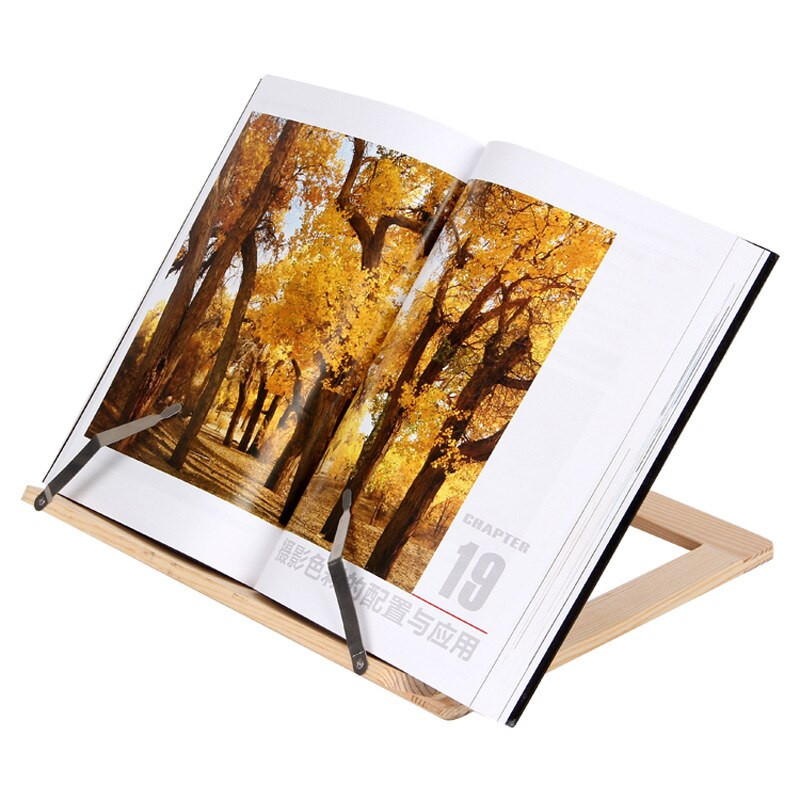 Medinis rėmelis skaitymui skirtų knygų lentynos laikiklis Knygų skaitymas knygų laikiklis planšetinio kompiuterio atrama muzikiniam stovui Medinio stalo piešimo molbertas Kanceliarinės prekės