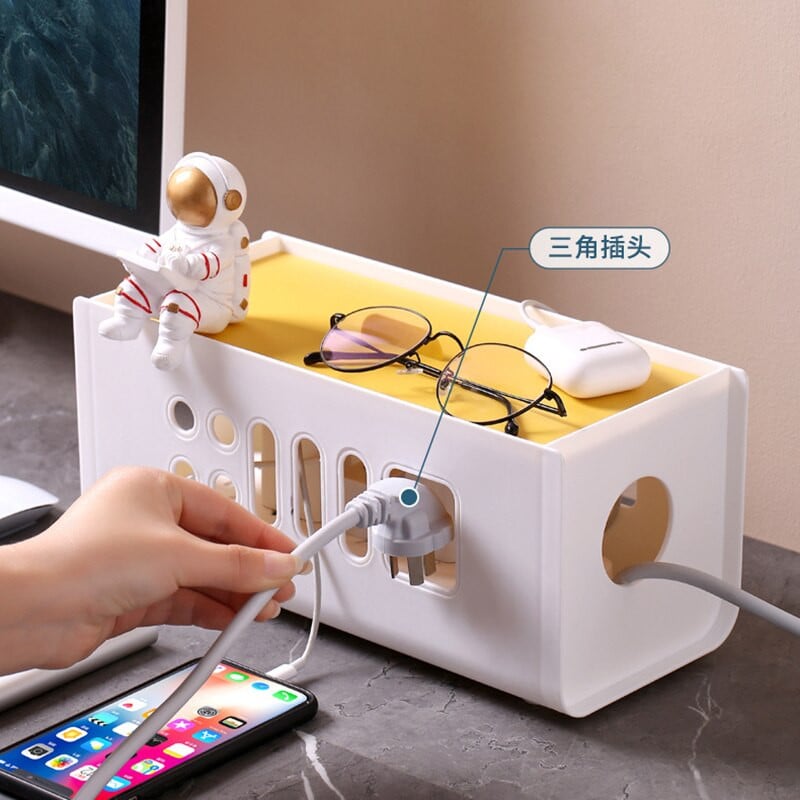 Spalvota kabelio laikymo dėžutė Maitinimo plokštės laidų valdymo lizdas juostelė Laido dėklas Dulkių įkroviklis lizdas Organizatoriaus tinklo dėžės įkroviklis