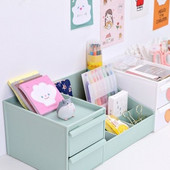 Rašomojo stalo priedai Biuro stalas Organizatorius Kanceliarinės prekės Bendrabučio šepetėlių stovas rašikliams Tvarkyklės darbastalio makiažo laikymo dėžutė