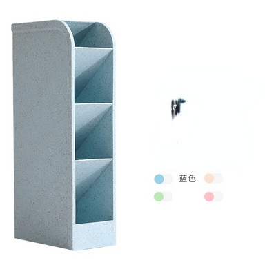 Organizator de birou creativ multifuncțional cu 4 grile Suport stilou Cutie de depozitare pentru machiaj Accesorii de birou pentru școală Papetarie