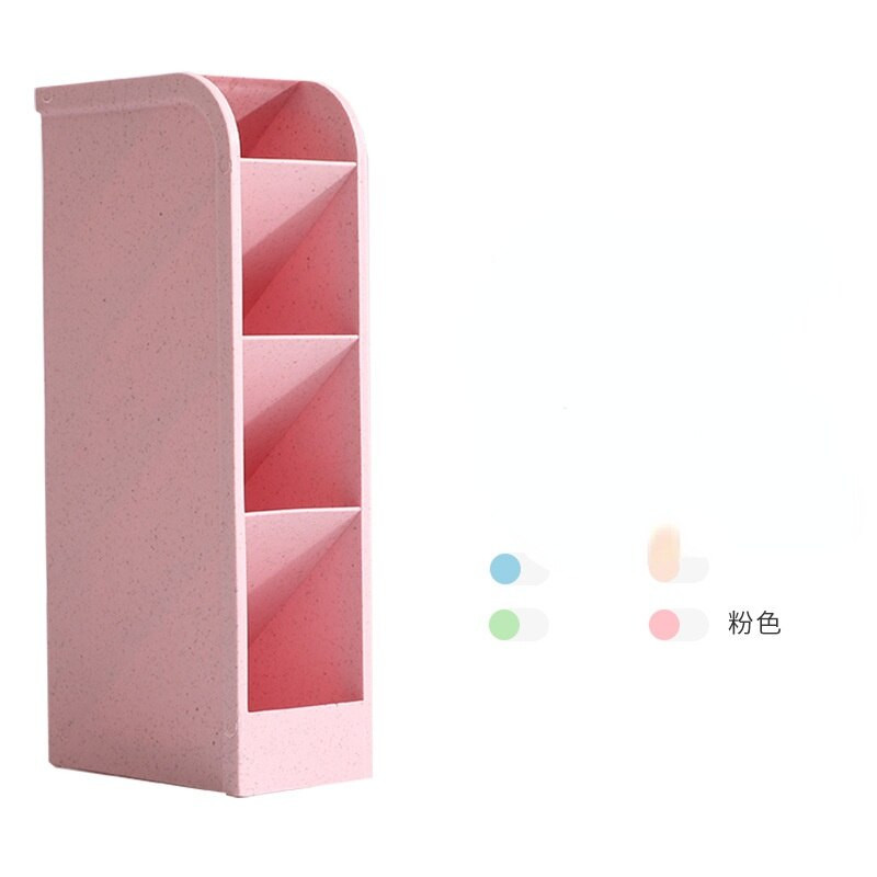 Organizator de birou creativ multifuncțional cu 4 grile Suport stilou Cutie de depozitare pentru machiaj Accesorii de birou pentru școală Papetarie