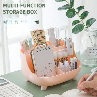 Creative 6 Gird Desktop Organizer Θήκη για στυλό Πολυλειτουργικό μακιγιάζ γραφείου Βάση αποθήκευσης μολυβιού Σχολική γραφική ύλη