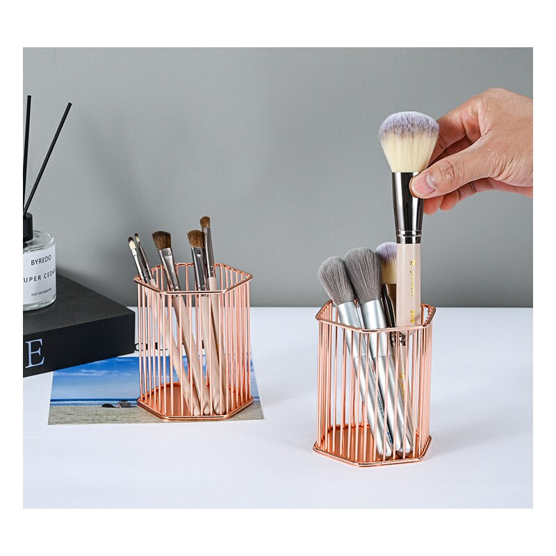 Organizator de birou pentru pixuri Suport perie de depozitare Suport pentru creion de birou pentru rechizite școlare Kawaii Papetarie de birou Cutie de depozitare pentru machiaj