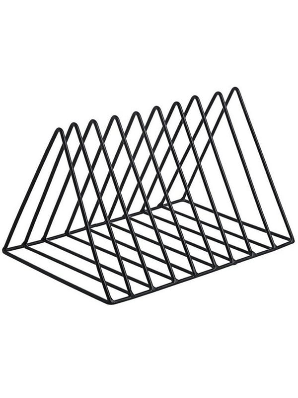 Šiaurės šalių kaltinės geležies kūrybinė trikampė knygų lentyna geležinė Lp įrašų lentyna trikampė knygų laikiklis žurnalo laikiklis rašomasis stalas įrašų laikymo organizatorius