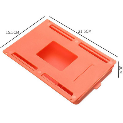 Lipni laikymo dėžutė po rašomuoju stalčiumi biuro rašiklio laikikliui Paslėptas makiažo dėklas, raštinės reikmenys