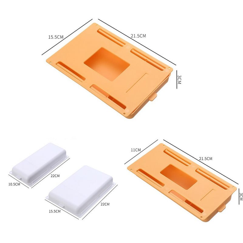 Lipni laikymo dėžutė po rašomuoju stalčiumi biuro rašiklio laikikliui Paslėptas makiažo dėklas, raštinės reikmenys