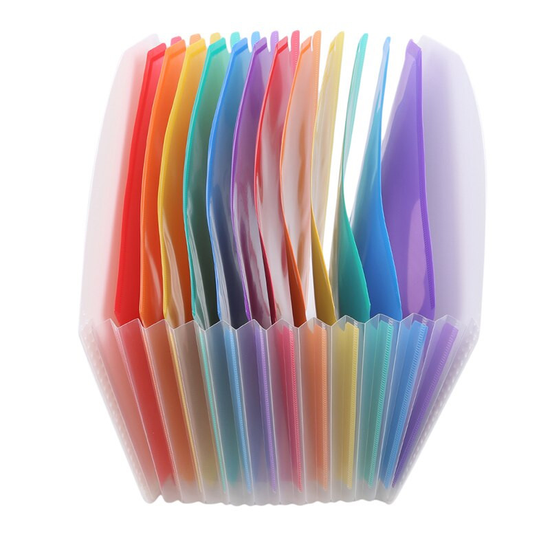 A4 aplankas Mokyklos biuro duomenų tvarkymo saugojimo aplankas plastikinis stovas 13 sluoksnių vaivorykštės vidinis puslapio saugojimo aplankas