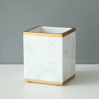 Dervos marbelizo rašiklio laikiklis Rašomasis stovas puodelis vaikiškam pieštuko laikiklio organizatoriui Mokyklos biuras mielas darbastalio namų dekoras