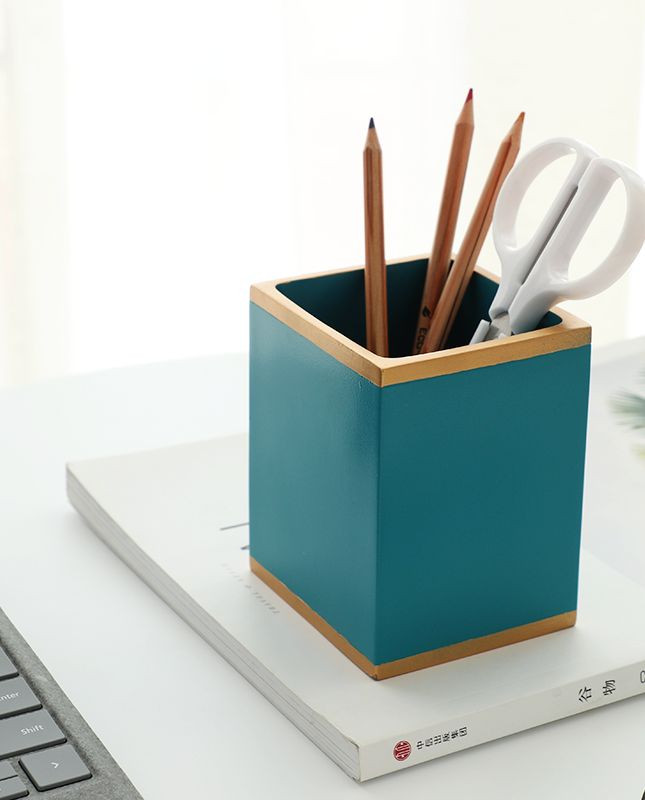 Dervos marbelizo rašiklio laikiklis Rašomasis stovas puodelis vaikiškam pieštuko laikiklio organizatoriui Mokyklos biuras mielas darbastalio namų dekoras