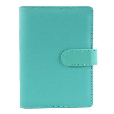 A6 segtuvų kišeninis krepšys su užtrauktuku Macaron nešiojamojo kompiuterio odinis PU laisvų lapų knygų grynųjų pinigų biudžetas rankinis žurnalas laikymo biudžetinis segtuvų planuotojas