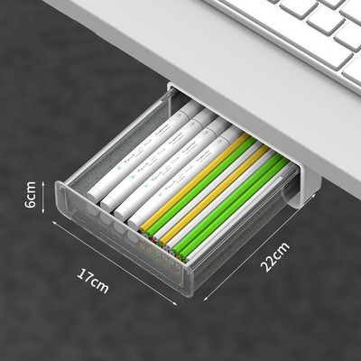 Öntapadó ceruzatartó Iroda íróasztal alatti fiókos asztal Rejtett tárolódoboz Irodaszer-szervező dobozok tollakhoz Notebook fiókos doboz