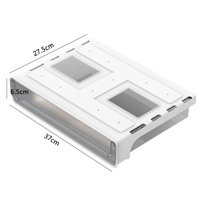 Öntapadó ceruzatartó Iroda íróasztal alatti fiókos asztal Rejtett tárolódoboz Irodaszer-szervező dobozok tollakhoz Notebook fiókos doboz
