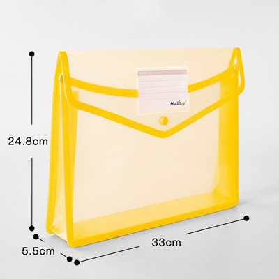 Geantă pentru fișiere A4, transparentă, ușoară, de capacitate mare, buton de stocare, hârtie de test pentru școală, dosar portabil rezistent la apă Suport pentru documente