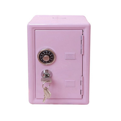 Mini metalinis seifas su raktu Piggy Bank konteinerio laikikliu