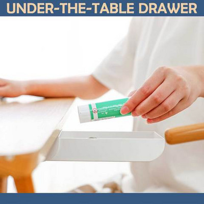 Rašomasis stalas Punch Nemokamas stalčius po stalu Biuro laikymo dėžutė Paslėpta pasta Stilius Produktai Priedai Namų pristatymas