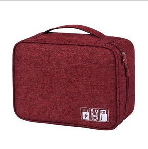 Naujas elektroninis laikymo krepšys katijoninis poliesterio duomenų kabelis laikymo krepšys daugiafunkcis skaitmeninis krepšys