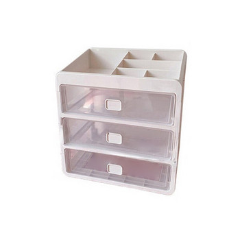 Настолна кутия за съхранение Тип чекмедже Канцеларски материали Бюро Организирайте Офис Шкаф Артефакт Грим Органайзер за козметика