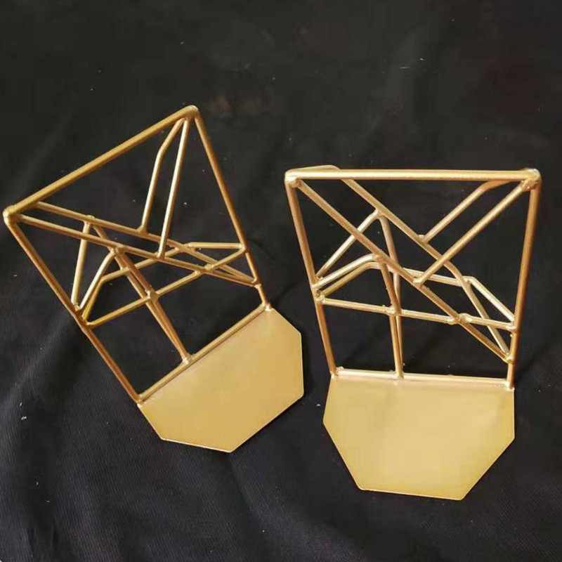 1 pora geometrinio dizaino Bookend stalinių knygų stovų Studijų namų biuro apdaila