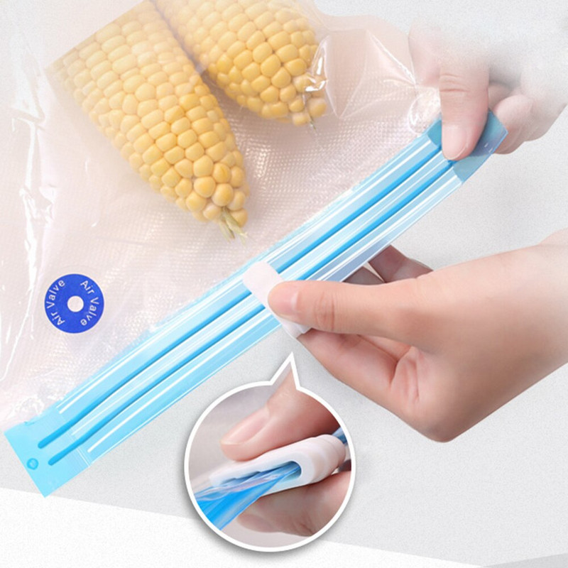 Мини USB автоматична компресионна вакуумна помпа Househoud Sealer Clamp Snack Fresh Food Rod Strip Кухненски инструмент с чанти Органайзер