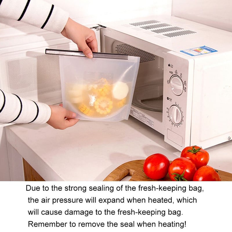 4 vnt. daugkartinio naudojimo užkandžių maišelis, kuriame nėra atliekų