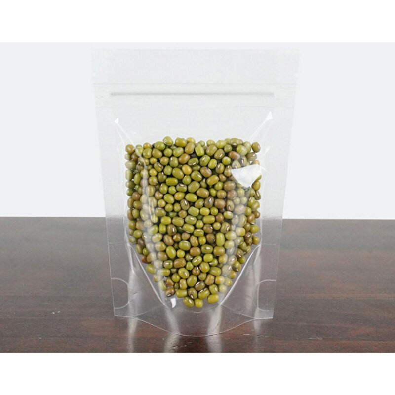 Galima pritaikyti pagal užsakymą Logotipas sutirštintas maistinis skaidrus stovimas užtrauktukas pakavimas riešutai užkandžiai arbatos saldainiai drėgmei atsparūs maišeliai