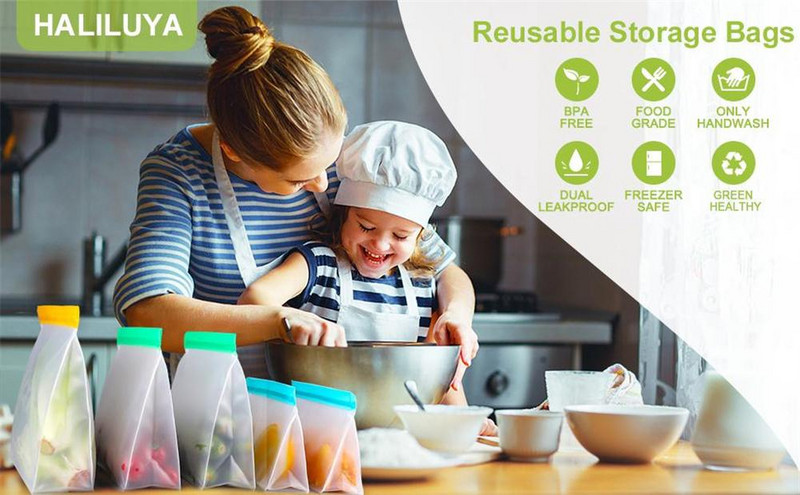 Pungă PEVA pentru depozitarea alimentelor Pungă pentru păstrarea în stare proaspătă Pungă sigilată pentru fructe și legume.