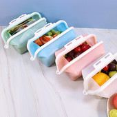 Az új szilikon frissentartó táska mikrohullámú sütőben melegítheti az ételt frissen tartó doboz hűtőszekrény szagtalanító tárolódoboz táska