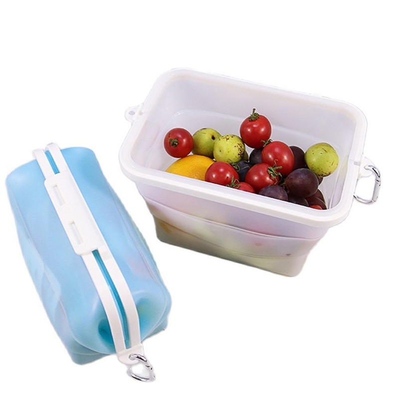 Az új szilikon frissentartó táska mikrohullámú sütőben melegítheti az ételt frissen tartó doboz hűtőszekrény szagtalanító tárolódoboz táska