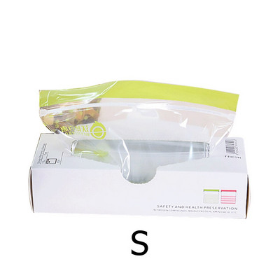 50 бр./чанта Затваряща се пластмасова обвивка с цип Свежи торбички Чанти за съхранение на храна Съхранение във фризер Органайзер за съхранение на закуски за пътуване