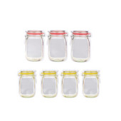 7 броя Бутилка Защита на свежестта Опаковка Чанта с цип Чанта за съхранение на храна Бисквита Снек