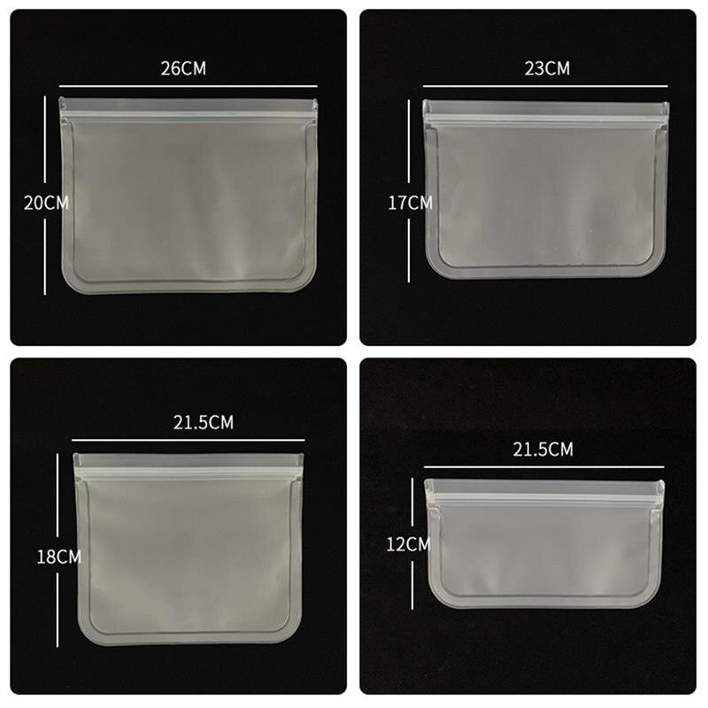 Silikoniniai maisto laikymo indai Neperšlampami indai Daugkartiniai stovintys su užtrauktuku užsegamas maišelis puodelis Šviežias maišelis Maisto laikymo maišelis šviežias įvyniojimas