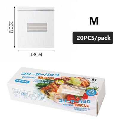 10 db PVC frissen tartó táska zöldség-gyümölcs tároláshoz fagyasztás tartósítás, cipzárral lezárt zacskók konyhai élelmiszer-szervezési eszközök