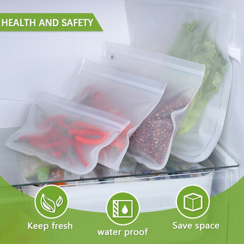 Επαναχρησιμοποιήσιμες τσάντες και δοχεία αποθήκευσης τροφίμων σιλικόνης Τσάντα αποθήκευσης ψυγείου Φρέσκο περιτύλιγμα