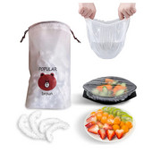 50/100 бр. Чанти за прясно съхранение Еластични капаци за съхранение на храна за многократна употреба Пластмасови уплътнителни еластични еластични капаци за купи Универсална кухня