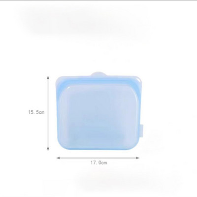 Szilikon élelmiszer-szivárgásmentes tárolótáska, újrafelhasználható fagyasztó, zárható cipzáras táska álló cipzáras konténer Keresztes ízű konyhai tartozék