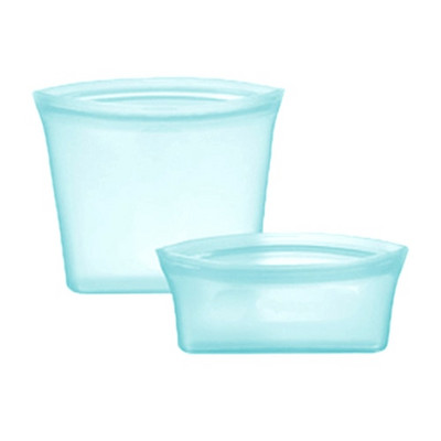 Silikoninis maisto užtrauktuko maišelis, nepralaidus talpyklai, daugkartinio naudojimo šviežiai laikomas maišelis puodelis Šviežias maišelis su užtrauktuku užraktas maisto laikymo maišelis šviežias įvyniojimas