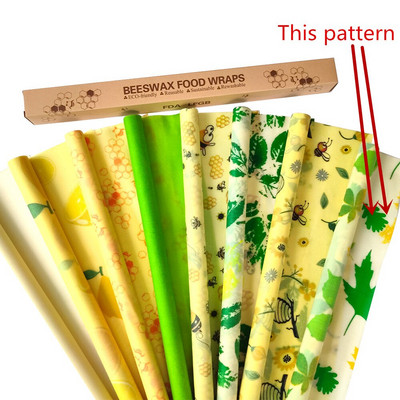 Bičių vaško maisto plėvelė - ritinėlis (100*33cm) Daugkartinis bičių vaško įvyniojimas | Tvarus maisto saugojimas | Sumuštiniai, Sūris, Vaisiai, Duona | Medvilnė