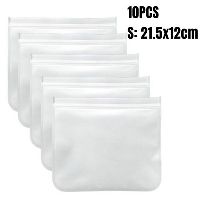 10 vnt virtuvės silikono laikymo maišeliai Daugkartiniai nepralaidūs konteineriai kvapui nepralaidūs užtrauktuku maišelis šviežiai įvyniojamas virtuvės įsilaužimo organizavimas